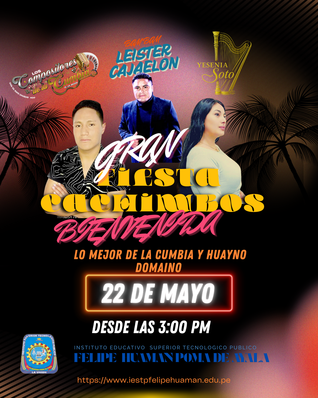 Portada Fiesta Bienvenida  Cachimbo 2025